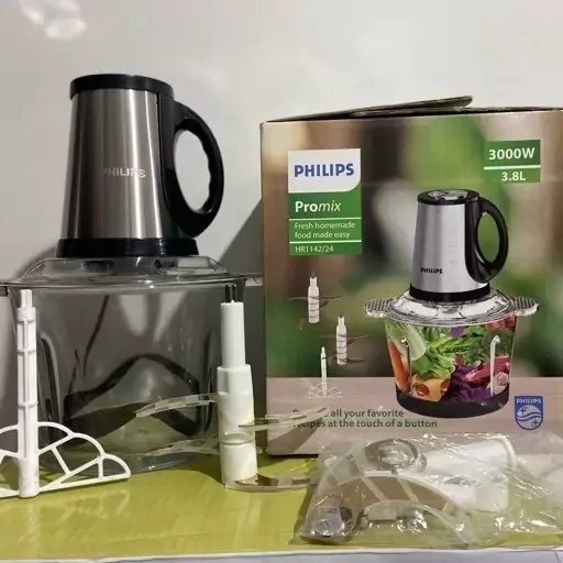 خردکن فیلیپس philips حجم 3.8 لیتری 4+6 تیغه 3000 وات