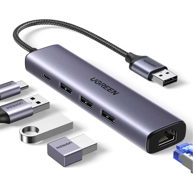 هاب یو اس بی 5 پورت یوگرین  CM475 60554 UGREEN USB