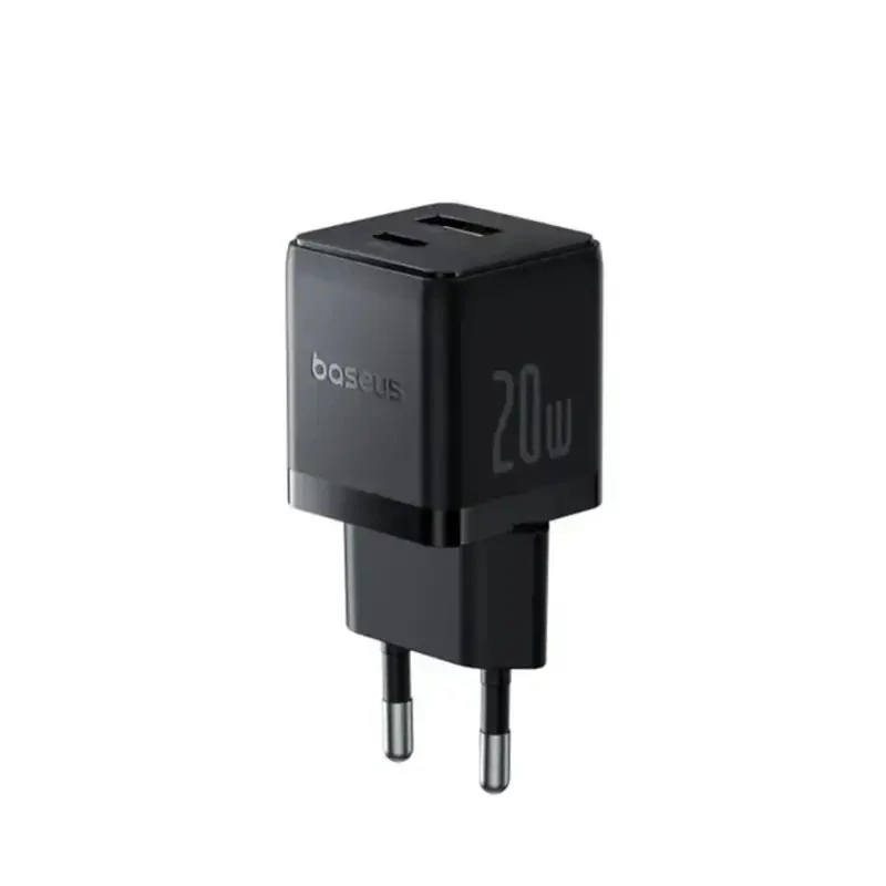 شارژر دیواری دو پورت باسئوس مدل Palm Fast Charger C+U توان 20 وات