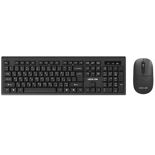 ست کیبورد و موس بی سیم گرین لاین GKM-200 Green