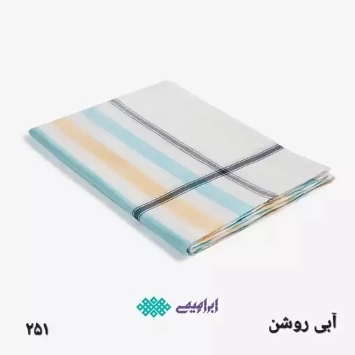شمد یزدی  بسته 6 عددی سایز 240 در 160 روتختی راه راه ملحفه