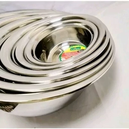 سرویس لگن یونیک آلمان 5 پارچه استیل ضخیم کیفیت عالی