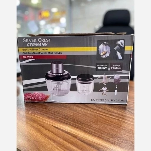 خردکن و آسیاب دوقلو سیلورکرست- 4000W وات- مدل SL202112