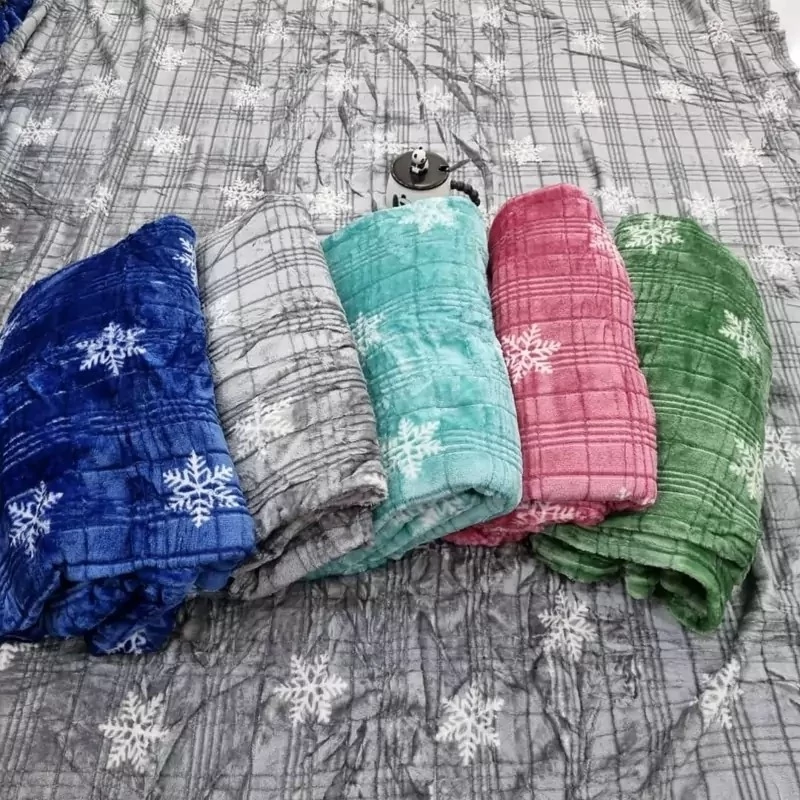 پتو مسافرتی دونفره ابریشمی قلبی و ستاره ای