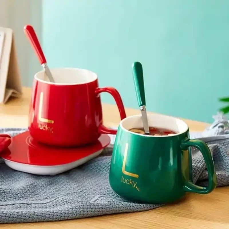 ماگ حرارتی لاکی به همراه صفحه گرمکن برقی