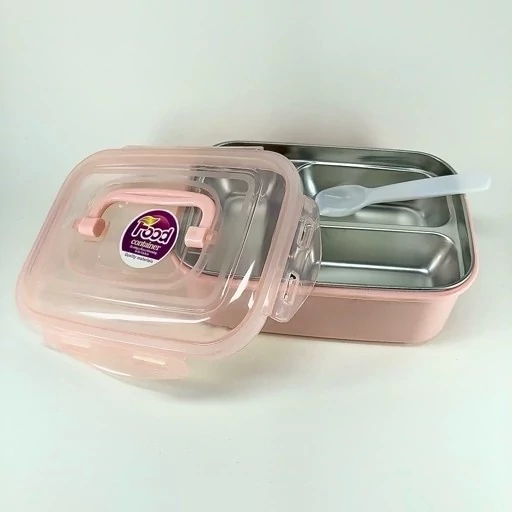 ظرف غذای درب قفلی 3 قسمتی ( کد 3 )