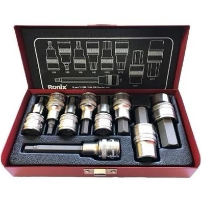 ست بکس رونیکس مدل RH-2692 شامل 9 پارچه 1/2 اینچ شش گوش