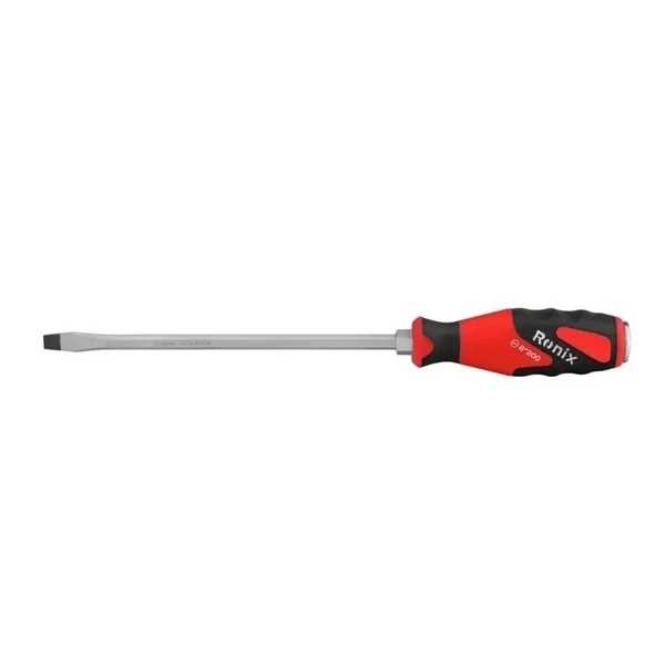 پیچ گوشتی دو سو رونیکس 8x200 مدل rh2988 تکی ضربه خور دسته TPR
