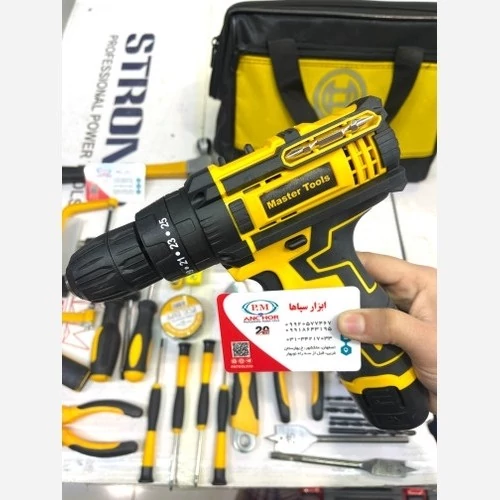 دریل پیچگوشتی شارژی 50 پارچه مستر تولز مدل Master-12Vk