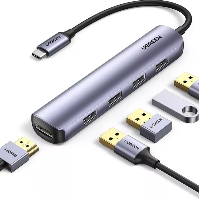 هاب 5 پورت تایپ سی یوگرین CM417-20197 Ugreen