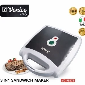 ساندویچ ساز  3 کاره ونیز ایتالیا مدل VC-9927B  توان 1400 وات