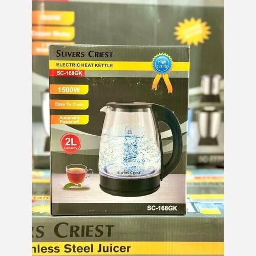 کتری برقی شیشه ای سیلور کرست مدل sc 168