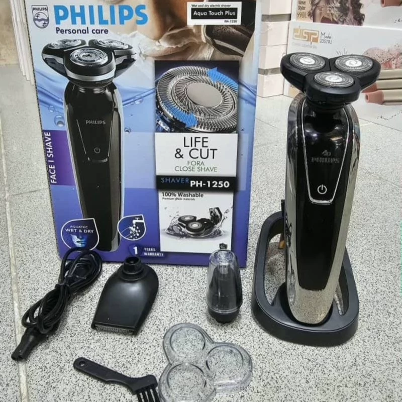 ریش تراش سه تیغ سه کاره فیلیپس PHILIPS کاملن ضد آب مدل SHAVER PH 1250