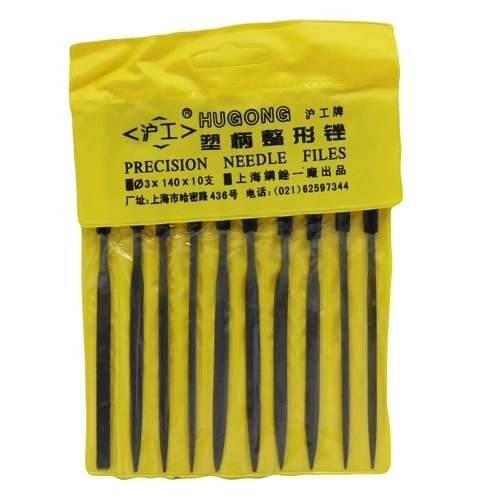 سوهان زرگری هوگانگ مدل YP-3*140*10MM مجموعه 10 عددی