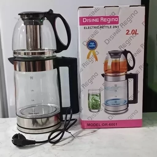 چایساز روهمی پیرکس دسینی dessini توان 1500 وات کتری 2 لیتر