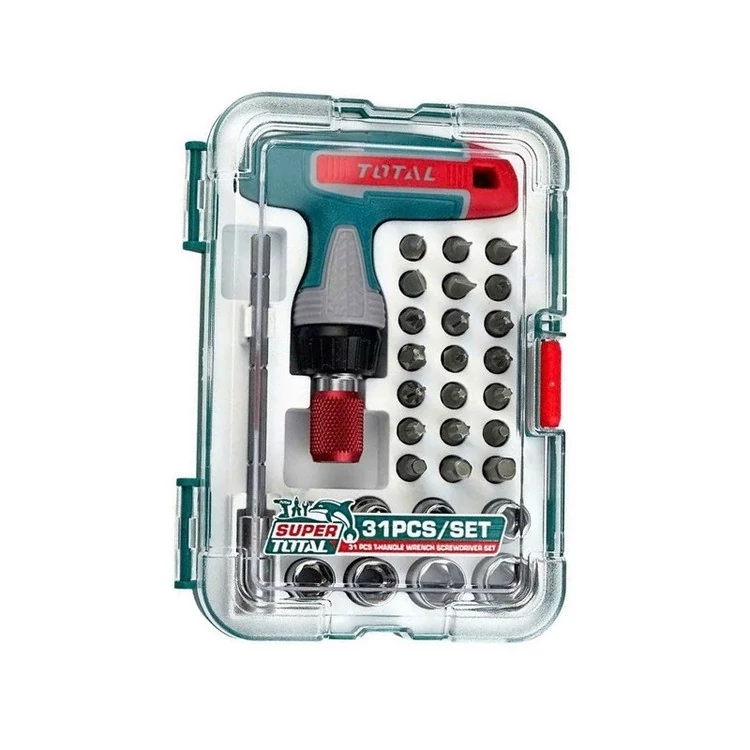 پیچگوشتی ست توتال مدل TACSD30316 بسته 31 عددی برند توتال