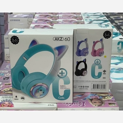 هدفون بی سیم گربه ای  AKZ60 اورجینال