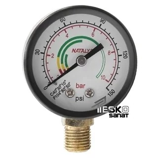 گیج فشار ناتالی 10 بار 5 سانتی مدل PG10b-5