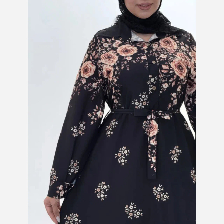پیراهن مانتویی زنانه مدل صنم جنس سوپرسافت فری سایز مناسب بارداری و شیردهی