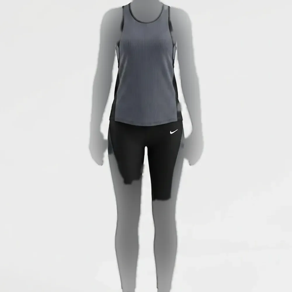 ست سه تکه ورزشی زنانه نایک رنگ زغالی جنس فیلازت