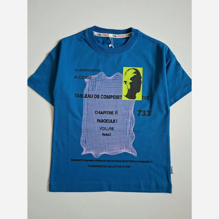 تیشرت لش پسرانه و دخترانه نخ پنبه سایز 6 تا 9 سال در 5 رنگ