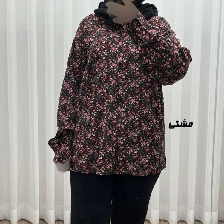 شومیز نخی جلوباز زنانه و دخترانه پارچه خارجی بدون آبرفت و چروک