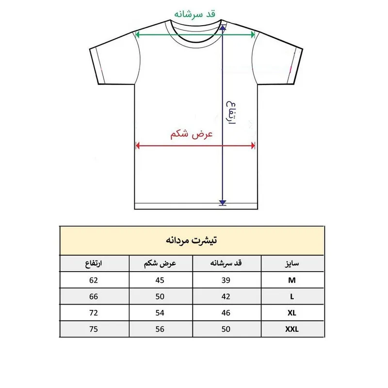 تیشرت آستین کوتاه مردانه طرح دار یقه گرد جنس نخ و پلی استر کد 1175