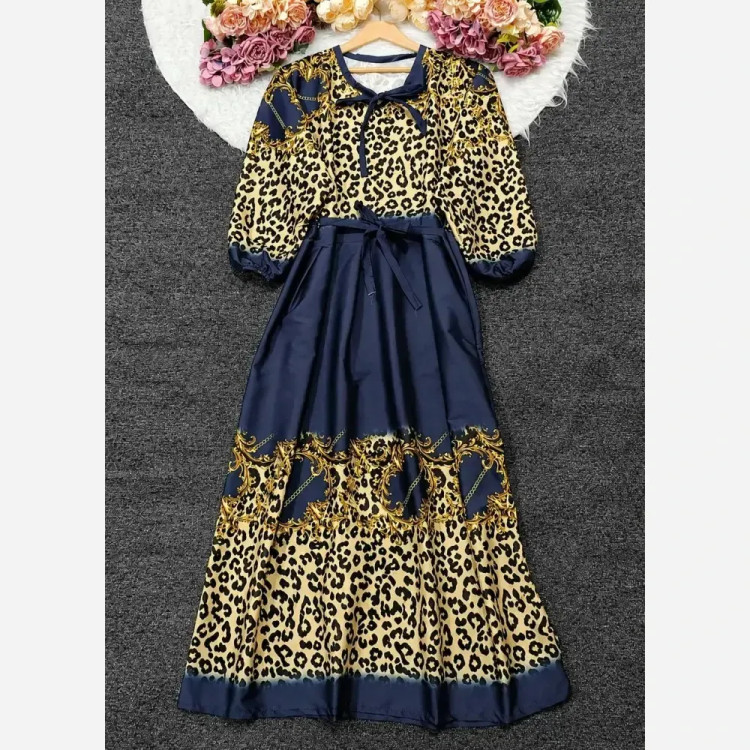 پیراهن ساحلی زنانه مدل نرگس جنس بوگاتی فری سایز طرح گلدار و پلنگی