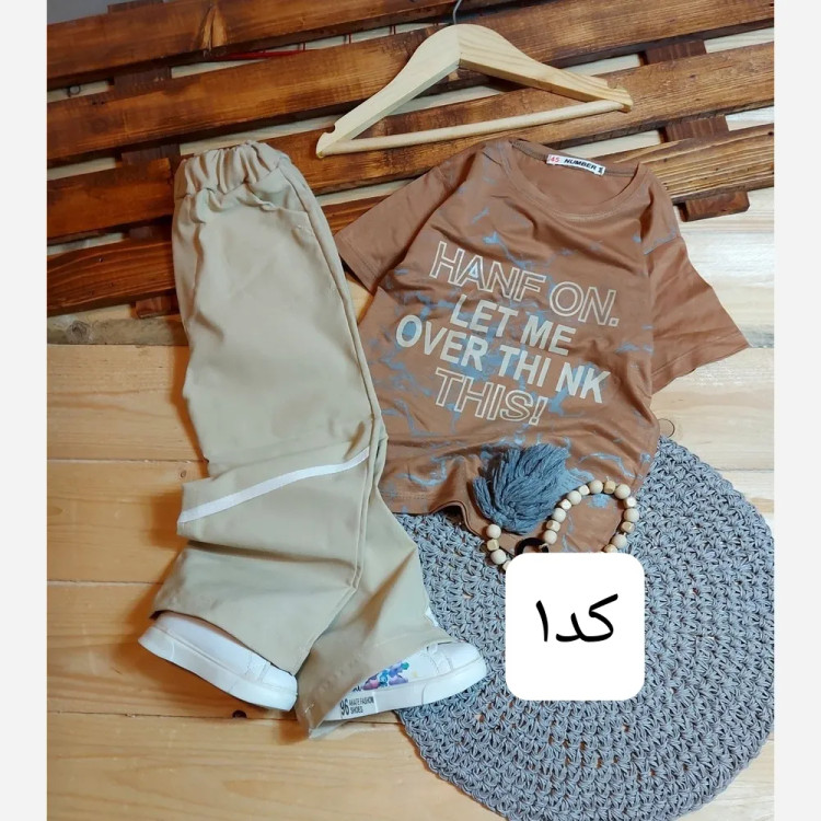 ست تیشرت و شلوار بچگانه اسپرت دخترانه و پسرانه مناسب خواهر برادری