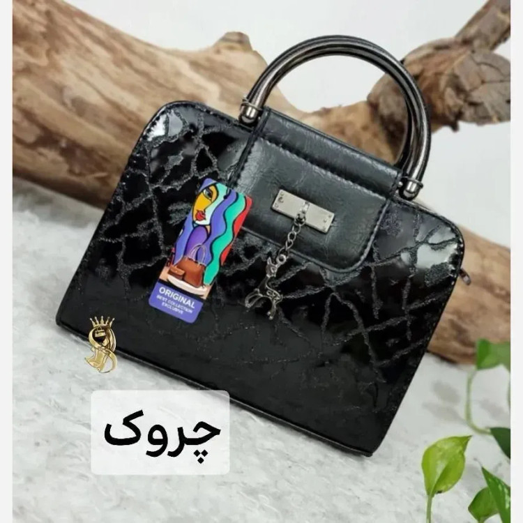 کفش طبی زنانه مدل لورانت ساینا رویه چرم صنعتی بیاله رنگ مشکی