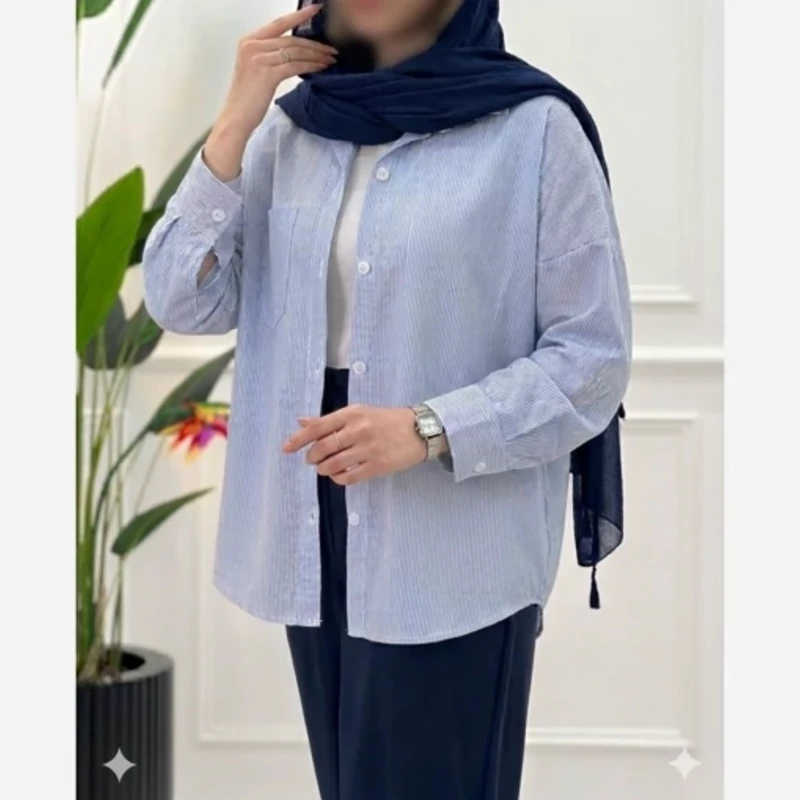 شومیز راه راه داکرون