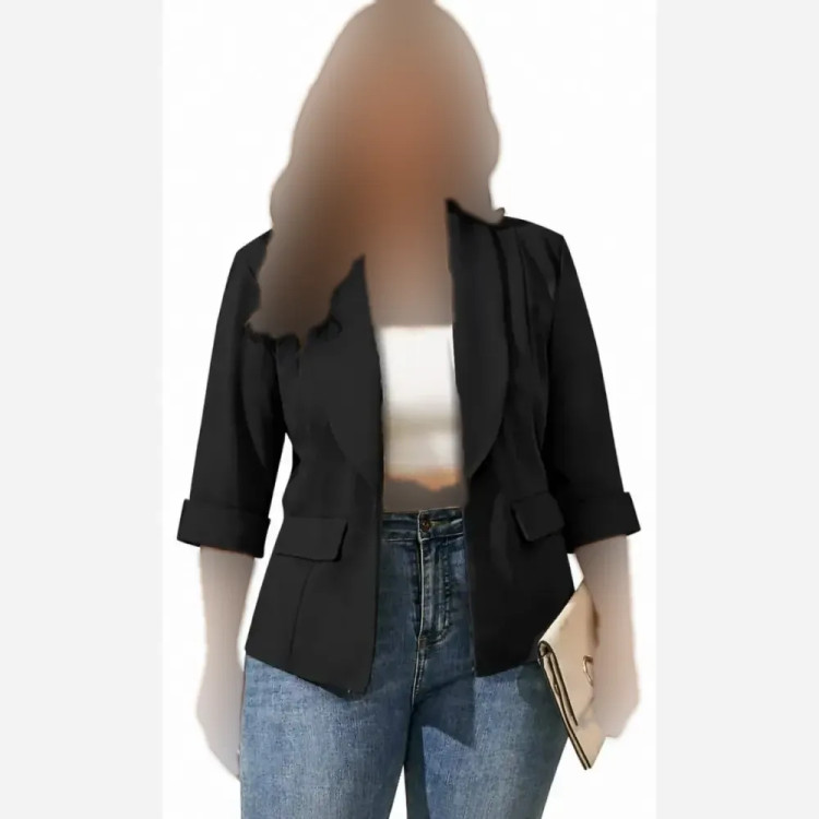 شومیز زنانه مدل الیزه طرح دار تابستانی آستین بنددار