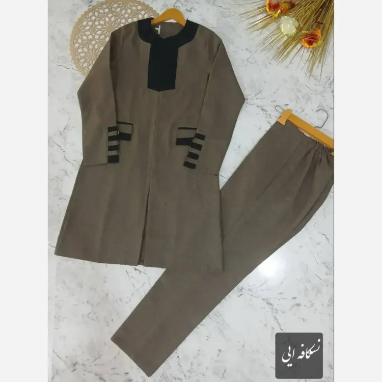 ست مانتو شلوار اداری زنانه مدل مریم جنس پرشیا درجه یک