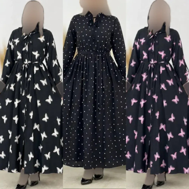 پیراهن زنانه مدل آیه جنس بوگاتی درجه یک فری سایز 36 تا 46
