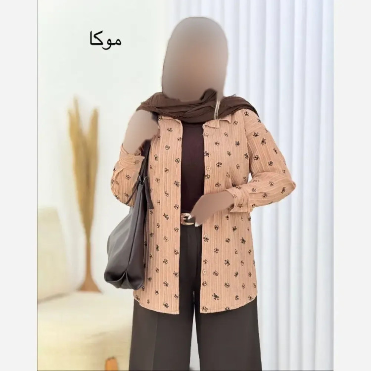 شومیز زنانه نگین دار جنس ینزی فری سایز رنگ پاستیلی