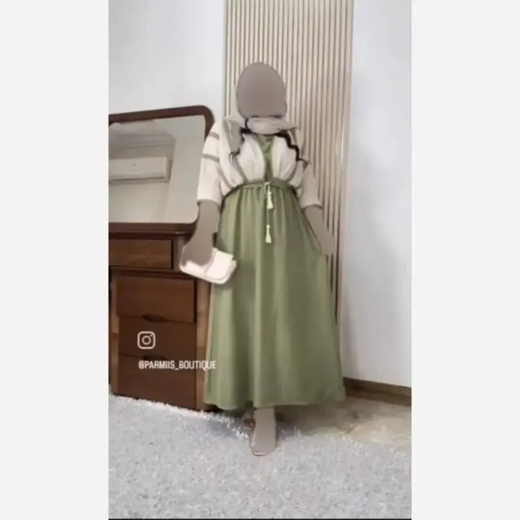ست سارافون شانتون و کراپ لنین زنانه فری سایز 36 تا 46