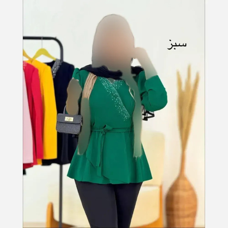 شومیز زنانه مدل انار جنس بوگاتی در رنگبندی متنوع