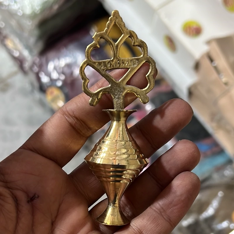 سرمه دان برنجی (ظرف سرمه) اصل هندی ضد میکروب