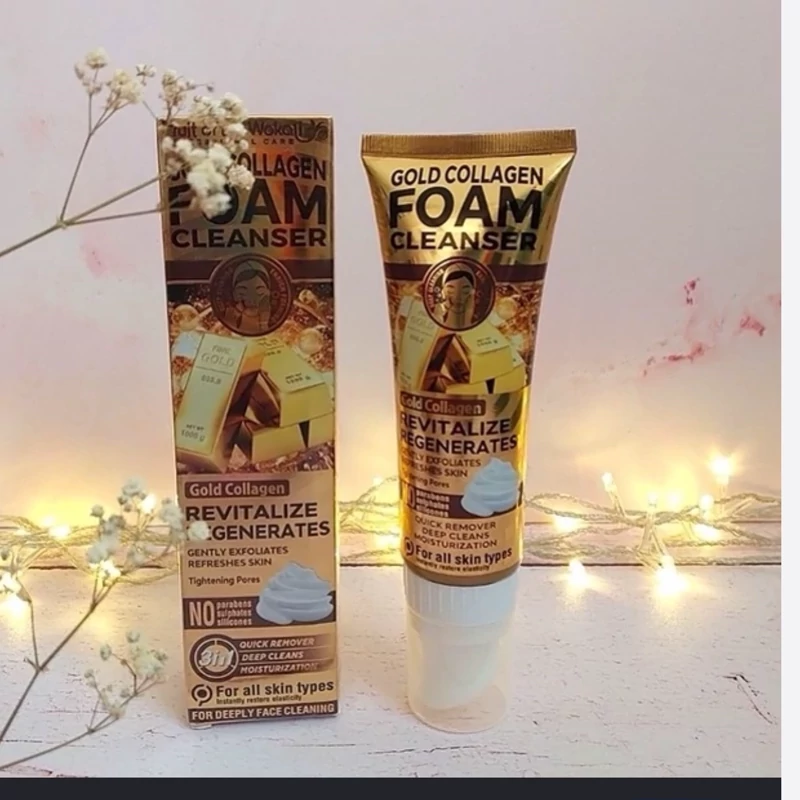 فوم شوینده براش دار کلاژن طلا وکالی (آبرسان)