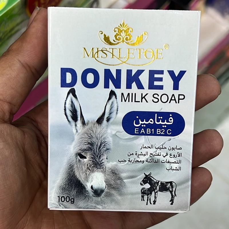 صابون شیر الاغ ویتامینه روشن کننده Mistletoe 100 گرم