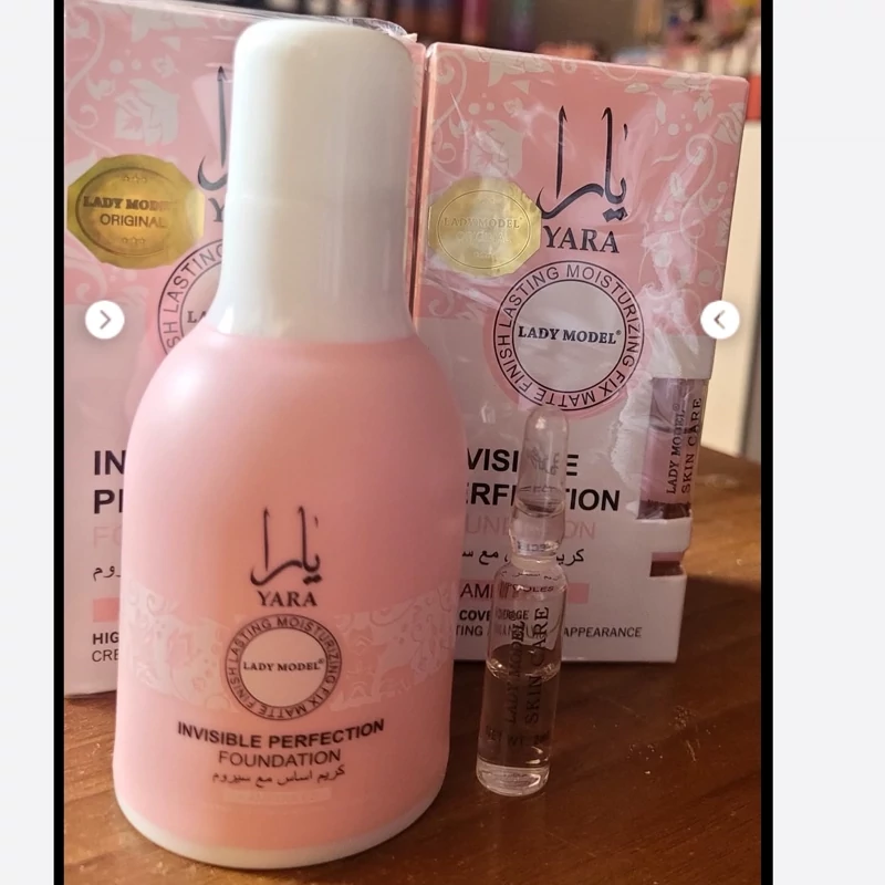 کرم پودر مایع یارا لیدی مدل Invisible Perfection