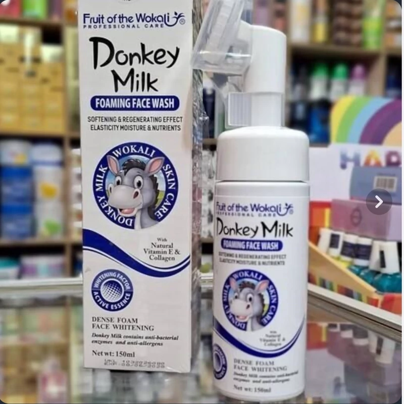 فوم شستشو صورت و بدن شیر الاغ 160ml براش دار