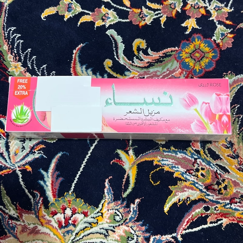 کرم موبر (پودر موبر) فوری نسا رایحه گلاب، ساخت پاکستان