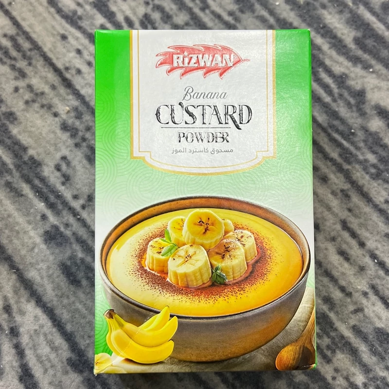 کاستر (پودینگ) آماده رضوان (موز) پاکستانی 200 گرمی