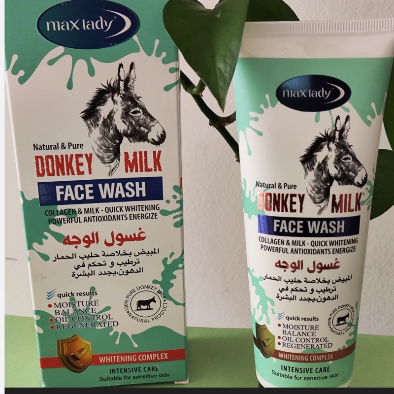 فیس واش شیر الاغ مکس لیدی 125 گرم