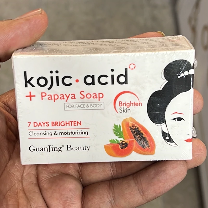 صابون کوجیک اسید پاپایا، روشن کننده قوی صورت و بدن (120 گرم)