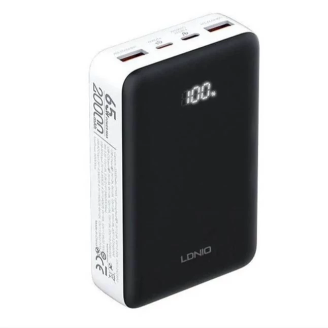 پاوربانک صفحه دیجیتال LDNIO - 2000mAh - 65W - مدل PQ27