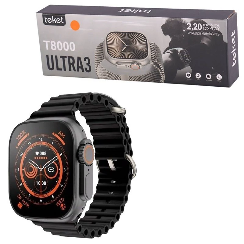 ساعت هوشمند Teket T8000 ULTRA3 .اسمارت واچ (ارسال رایگان)