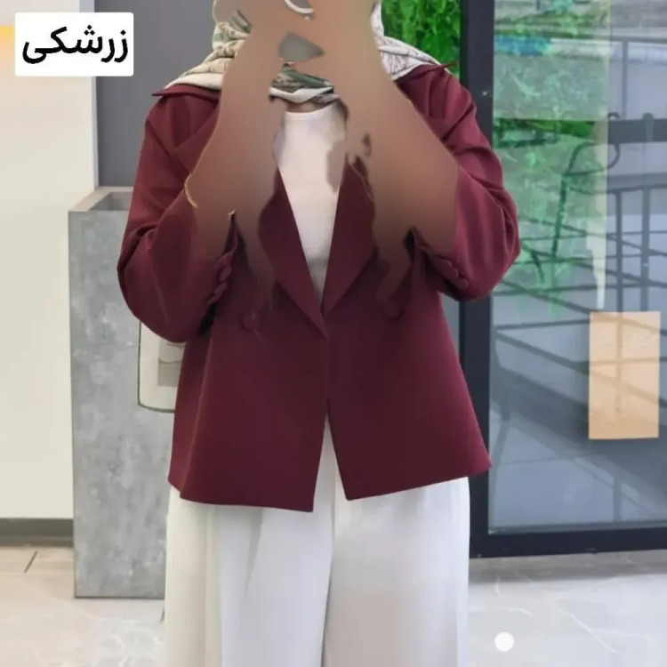 کت و شلوار زنانه مازراتی کمربند دار مدل آزیتا فری سایز
