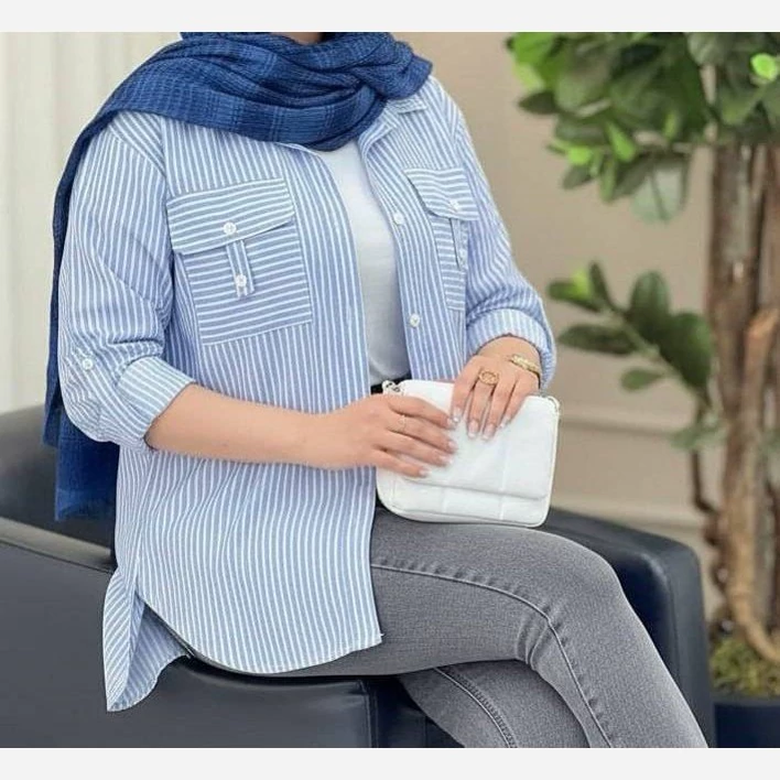 مانتو جیب صلیبی تابستانه